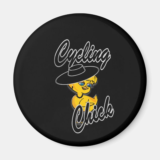 Imán Chick ciclista #4 (Frente)