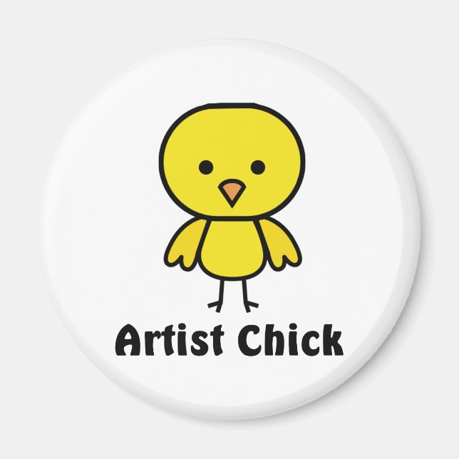 Imán Chick de artista (Frente)