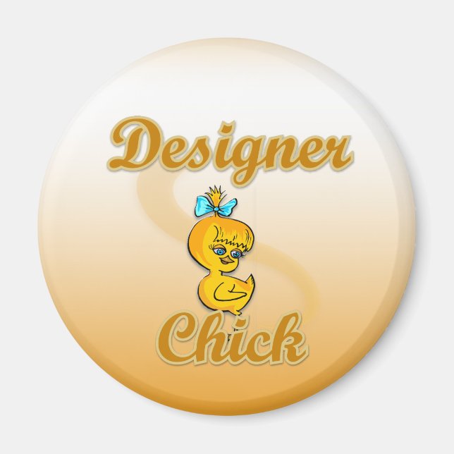 Imán Chick de diseñador (Frente)