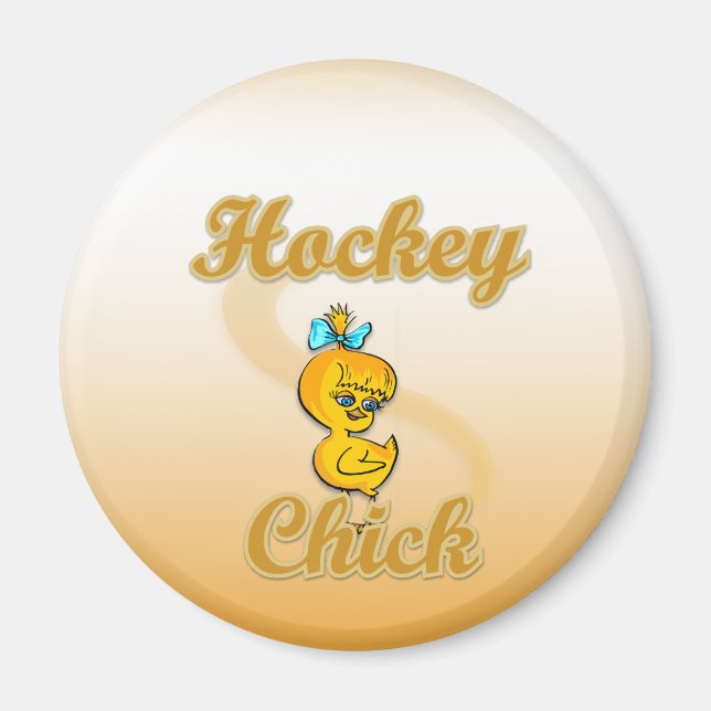 Imán Chick de hockey (Frente)