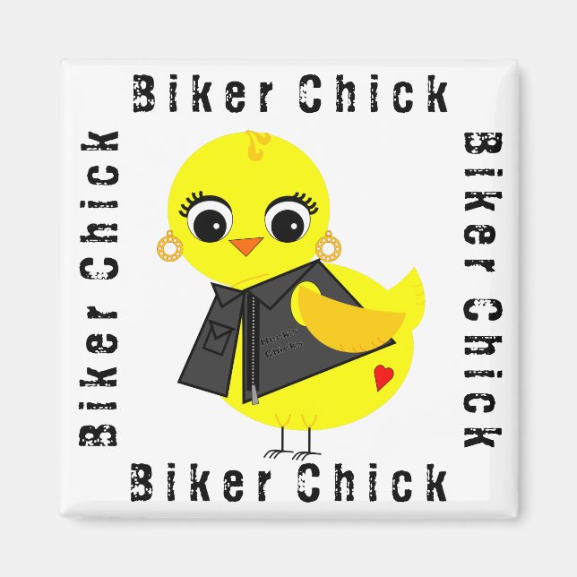 Imán Chick de motociclista (Frente)