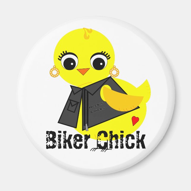 Imán Chick de motociclista (Frente)