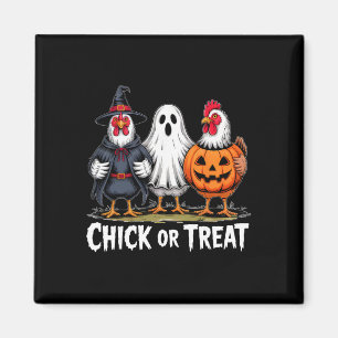 Imán Chick Or Treat Bruja Espeluznante Fantasma Calabaz