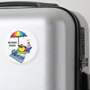 Imán Chick retirado, lindo y elegante