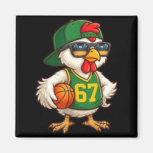 Imán Chicken Basketball 67 Gen Alpha Slang Srts Men Boy (Frente)