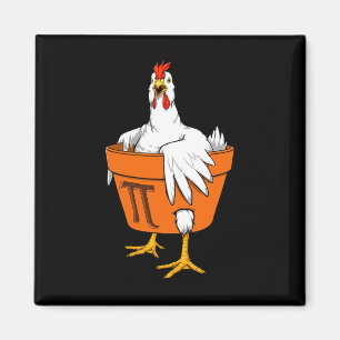 Imán Chicken Pot Pi Day T Shirt Gift Hombres Mujeres Ni