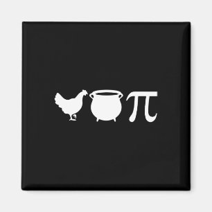 Imán Chicken Pot Pi Pi Day Vintage Retro Math Lover