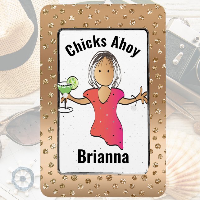 Imán Chicks Ahoy Divertido para las mujeres en la puert (Subido por el creador)