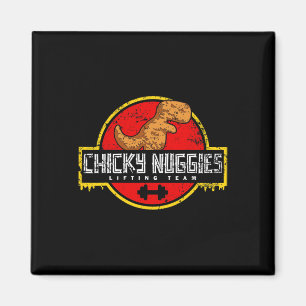 Imán Chicky Nuggies Lifting Team Chicken Nugget Lover D