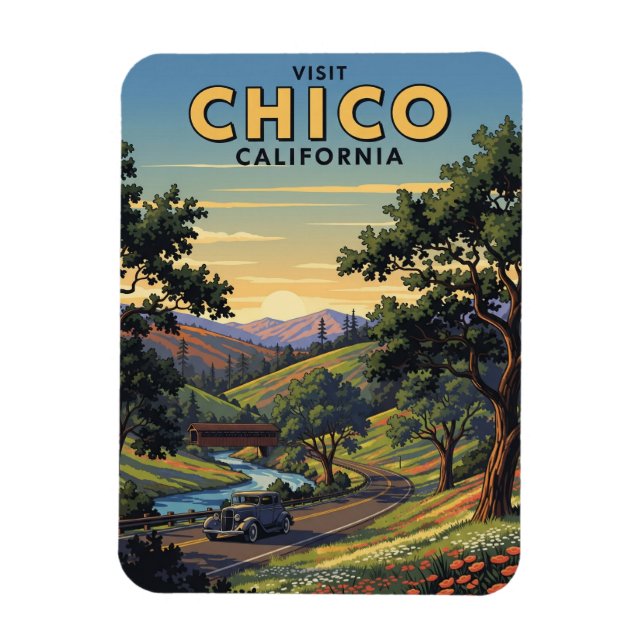 Imán Chico California Travel (Vertical)