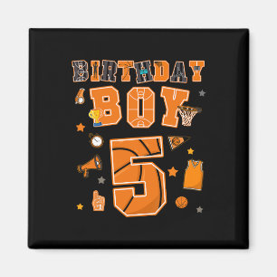 Imán Chico de cumpleaños 5 años 5 años de edad Fiesta S