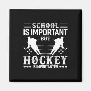 Imán Chico Divertido de Hockey El Hockey Escolar Es Más