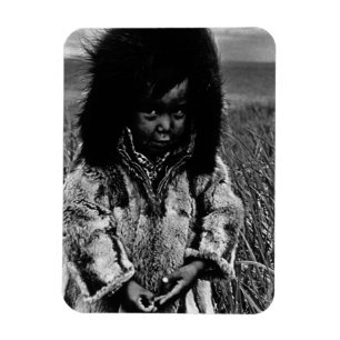 Imán Chico esquimal vintage USA Alaska 1970
