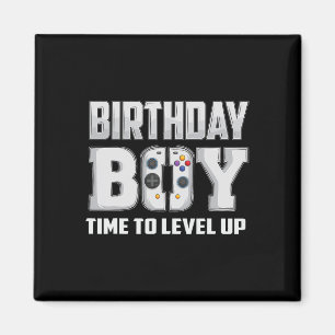 Imán Chico Hora De Subir De Nivel Cumpleaños Videojuego