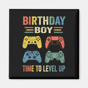 Imán Chico Hora De Subir De Nivel Juego De Video Cumple