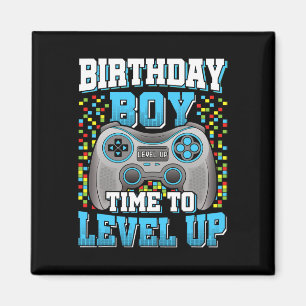 Imán Chico Hora De Subir De Nivel Videojuego Cumpleaños