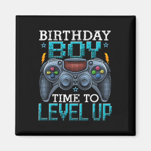 Imán Chico Hora De Subir De Nivel Videojuego Cumpleaños