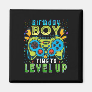 Imán Chico Hora De Subir De Nivel Videojuego Cumpleaños