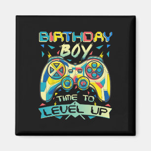 Imán Chico Hora De Subir De Nivel Videojuego Cumpleaños