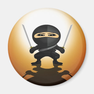 Imán Chico Ninja Lindo Anime Katana Guerrero Diseño Kaw
