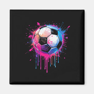 Imán Chicos Chicas Fútbol Impresionante Colorido Fútbol