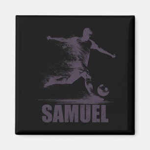Imán Chicos Fútbol Samuel Nombre Personalizado Samuel