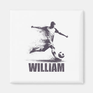 Imán Chicos Fútbol William Nombre Personalizado Primero