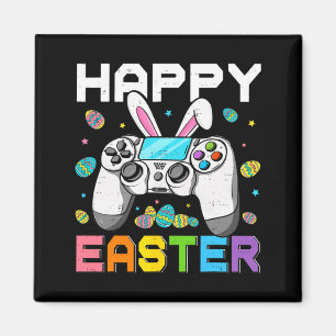 Imán Chicos jugador feliz día de Pascua videojuegos con