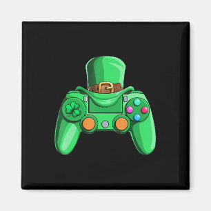 Imán Chicos Jugadores De Videojuegos Día De San Patrici