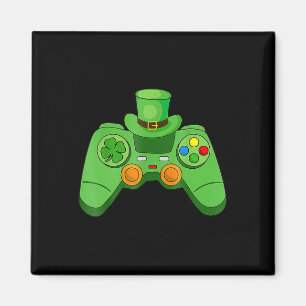 Imán Chicos Jugadores De Videojuegos Día De San Patrici