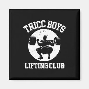 Imán Chicos Thicc Lifting Club Gracioso Gimnasio Mens S