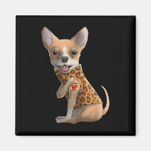 Imán Chihuahua Amo A Mamá Tattoo Camiseta De Perro Dive