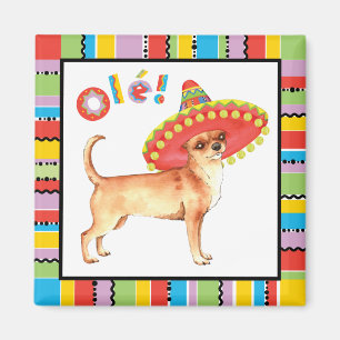 Imán Chihuahua de la fiesta