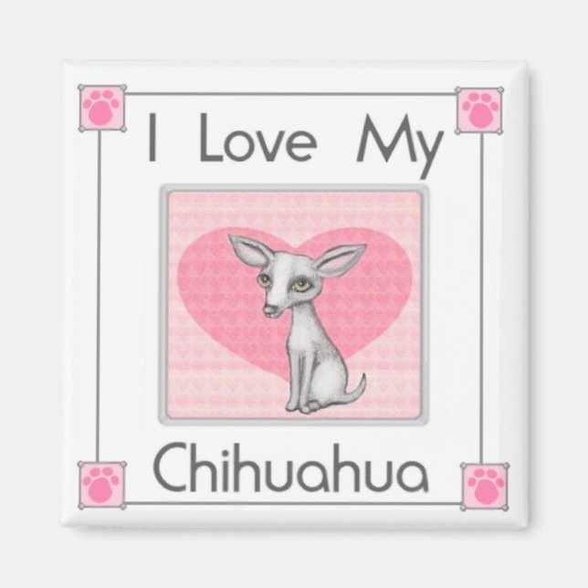 Imán Chihuahua Dog Fridge Magnet (Frente)