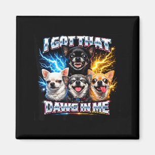 Imán Chihuahua vintage tiene perro en chicos chicas div