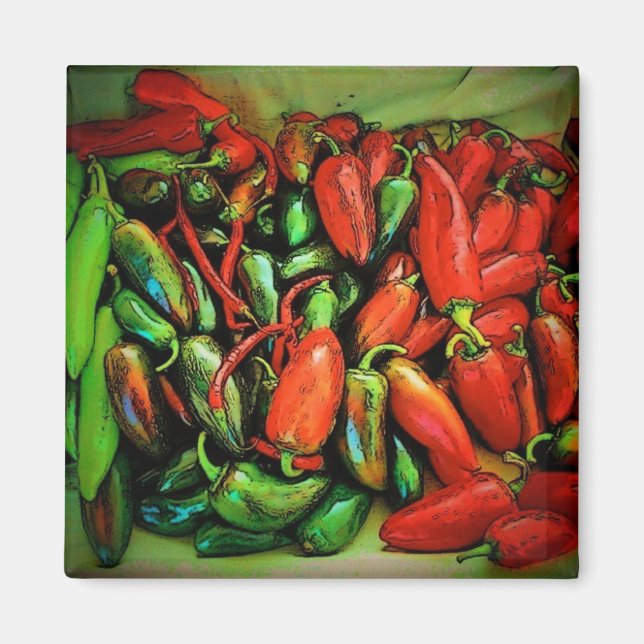 Imán Chili Peppers Magnet (Frente)