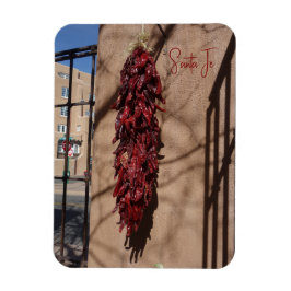 Imán Chili Ristras Santa Fe New Mexico Magnet