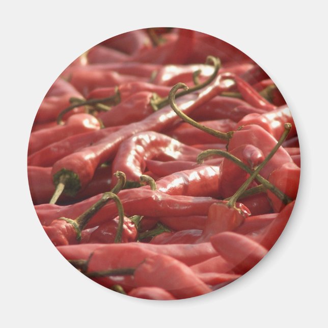 Imán Chili rojo caliente (Frente)