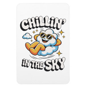 Imán Chillin' en el refrigerador de Sky Cloud Design