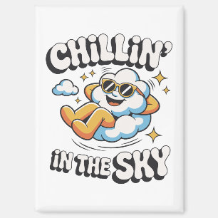 Imán Chillin' en el refrigerador de Sky Cloud Design