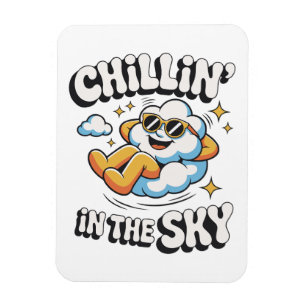 Imán Chillin' en el refrigerador de Sky Cloud Design