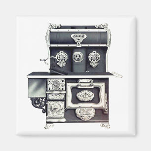 Imán Chimenea de hierro fundido victoriana negro y plat