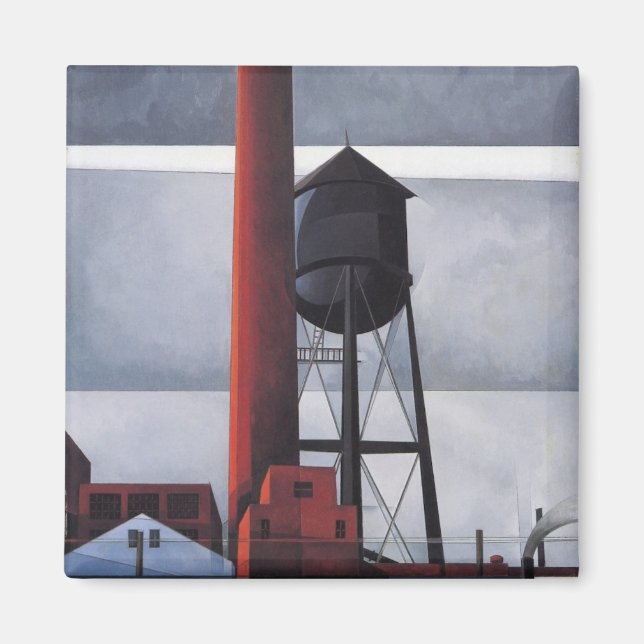 Imán Chimenea y Torre del Agua (por Charles Demuth) (Frente)