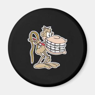 Imán chimpancé con cordones