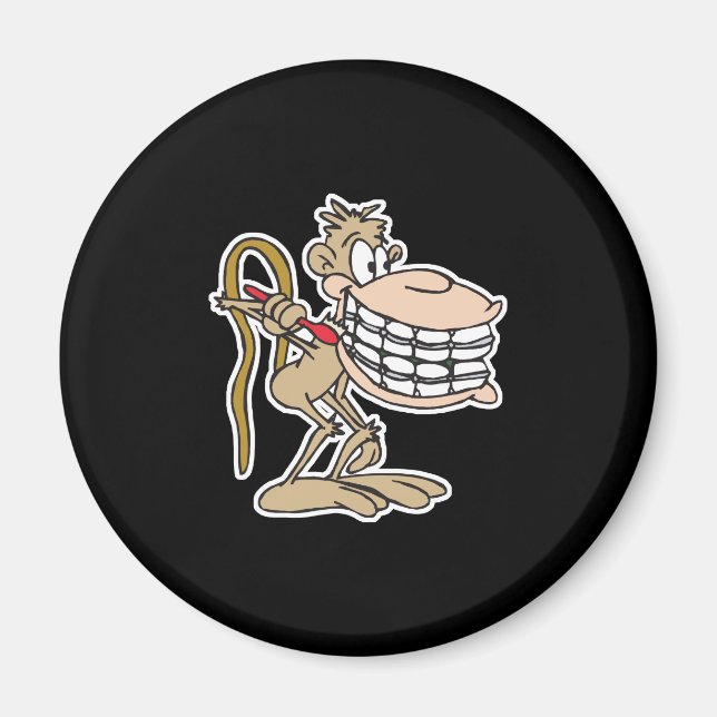 Imán chimpancé con cordones (Frente)