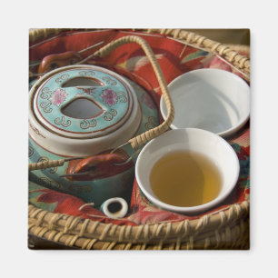 Imán China, Hong Kong. Tetera tradicional china y 3