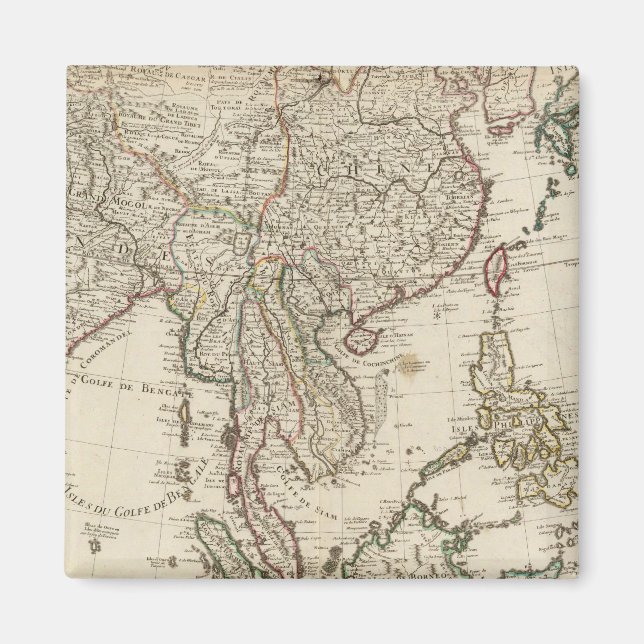 Imán China, India, Asia (Frente)