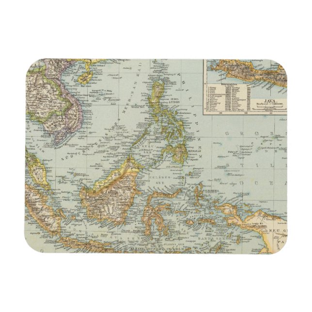 Imán China Indo y el archipiélago de Malasia (Horizontal)