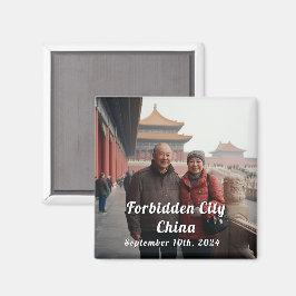 Imán China: Magnet de recuerdo fotográfico de Personali