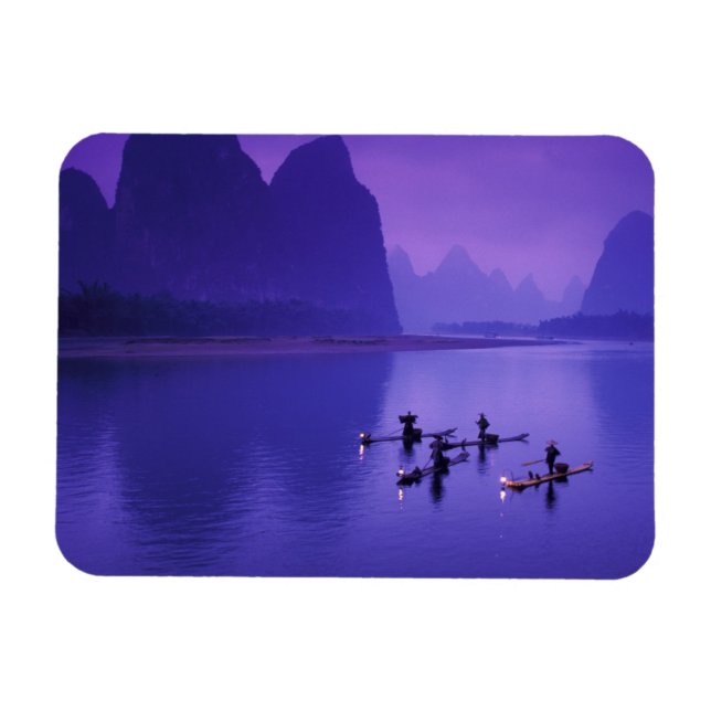 Imán China, río Li. Pescadores cormoranes. (Horizontal)